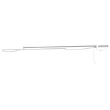 Electric Retractable Awning Frame White 5 x 3 m Steel