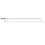 Electric Retractable Awning Frame White 5 x 3 m Steel