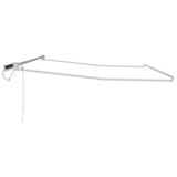 Electric Retractable Awning Frame White 5 x 3 m Steel