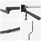 Electric Retractable Awning Frame Anthracite 2.5 x 2 m Steel
