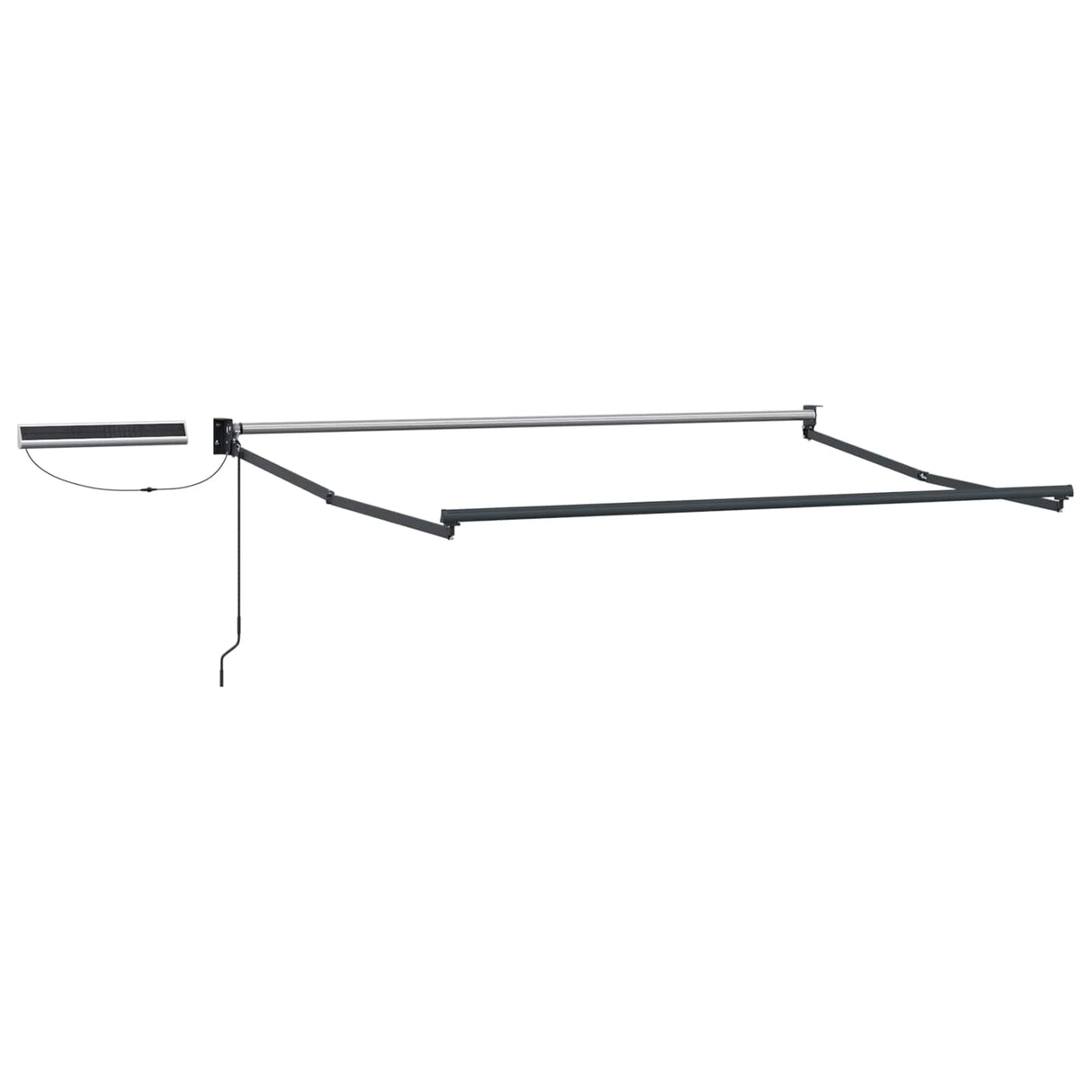 Electric Retractable Awning Frame Anthracite 2.5 x 2 m Steel