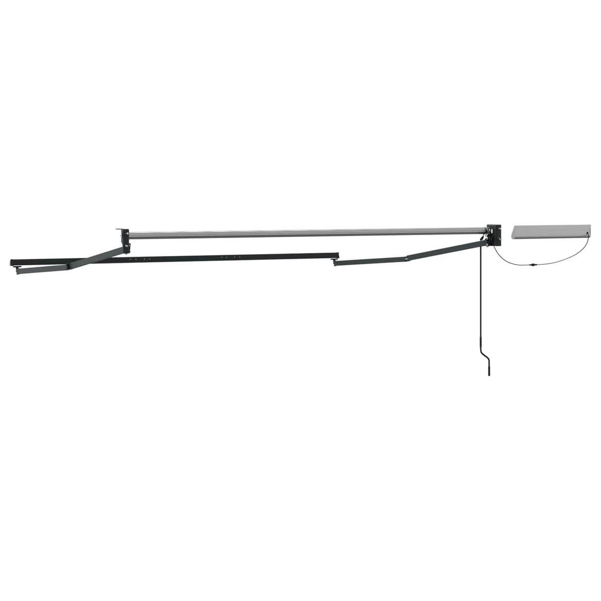 Electric Retractable Awning Frame Anthracite 2.5 x 2 m Steel
