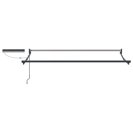 Electric Retractable Awning Frame Anthracite 2.5 x 2 m Steel