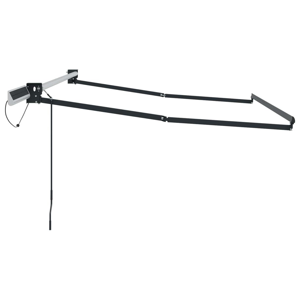 Electric Retractable Awning Frame Anthracite 2.5 x 2 m Steel