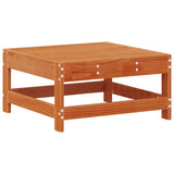 Garden Lounge Set 8 pcs Wax Brown Solid Pine Wood