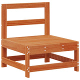 Garden Lounge Set 10 pcs Wax Brown Solid Pine Wood