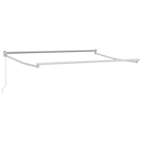 Manual Retractable Awning Red 3.5 x 2 m