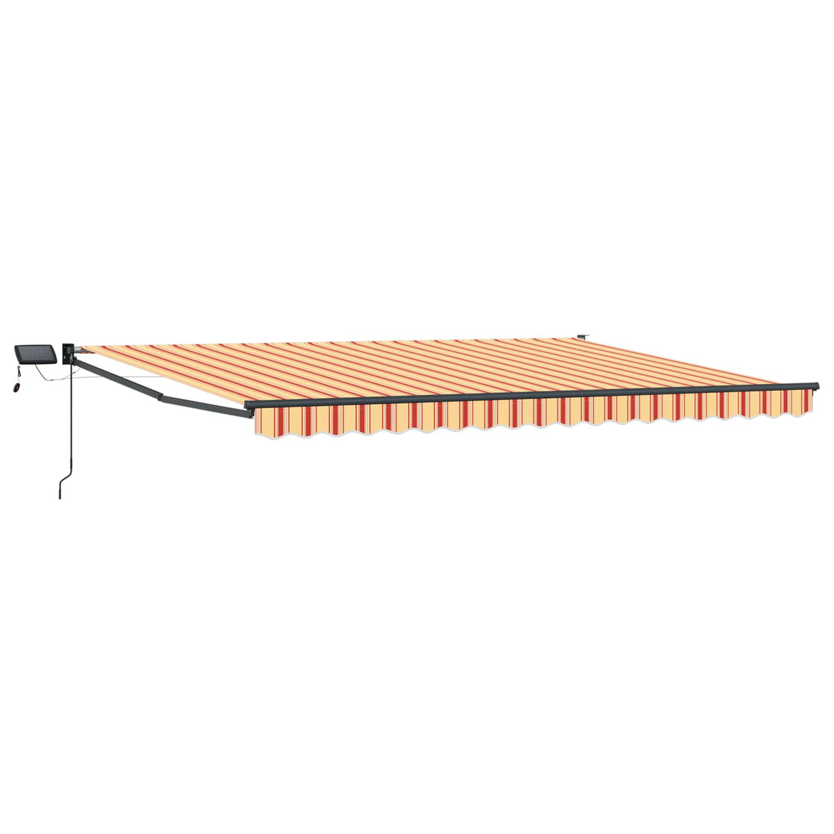 Manual Retractable Awning with LEDs Multicolour 4.5 x 3 m