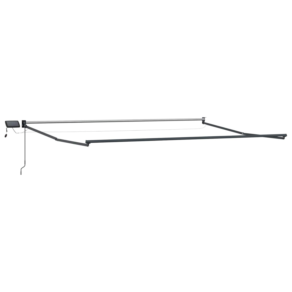 Manual Retractable Awning with LEDs Multicolour 4.5 x 3 m