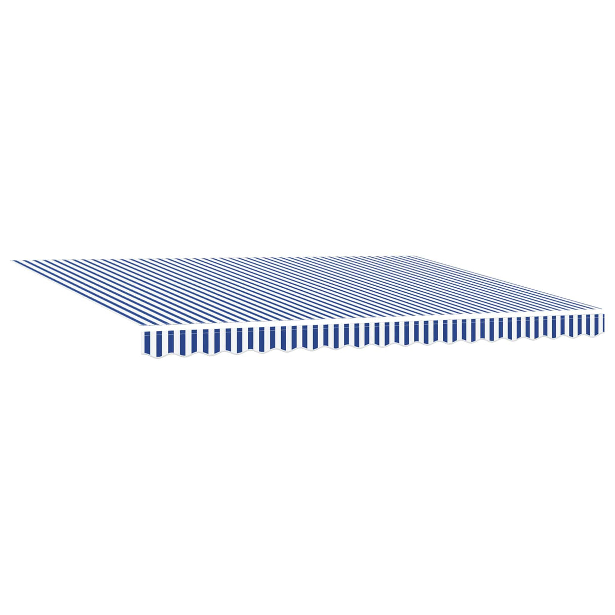 Electric Retractable Awning Blue and White 4 x 3 m