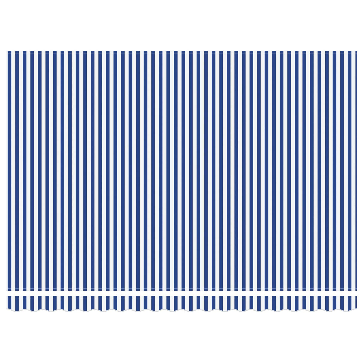 Electric Retractable Awning Blue and White 4 x 3 m