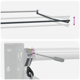 Electric Retractable Awning Blue and White 4 x 3 m