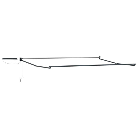 Electric Retractable Awning Blue and White 4.5 x 3 m