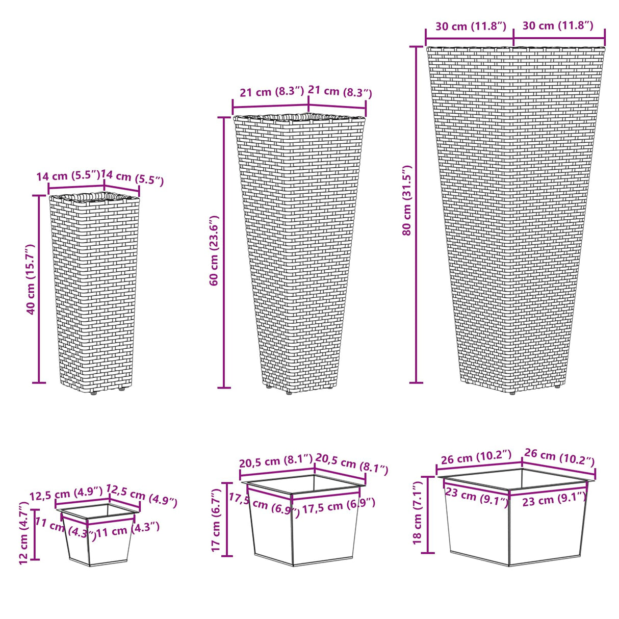 Outdoor Set 3 pcs Metal
