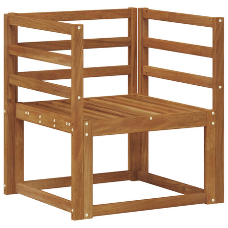 Outdoor Sofa Set Solid Acacia Wood Natural