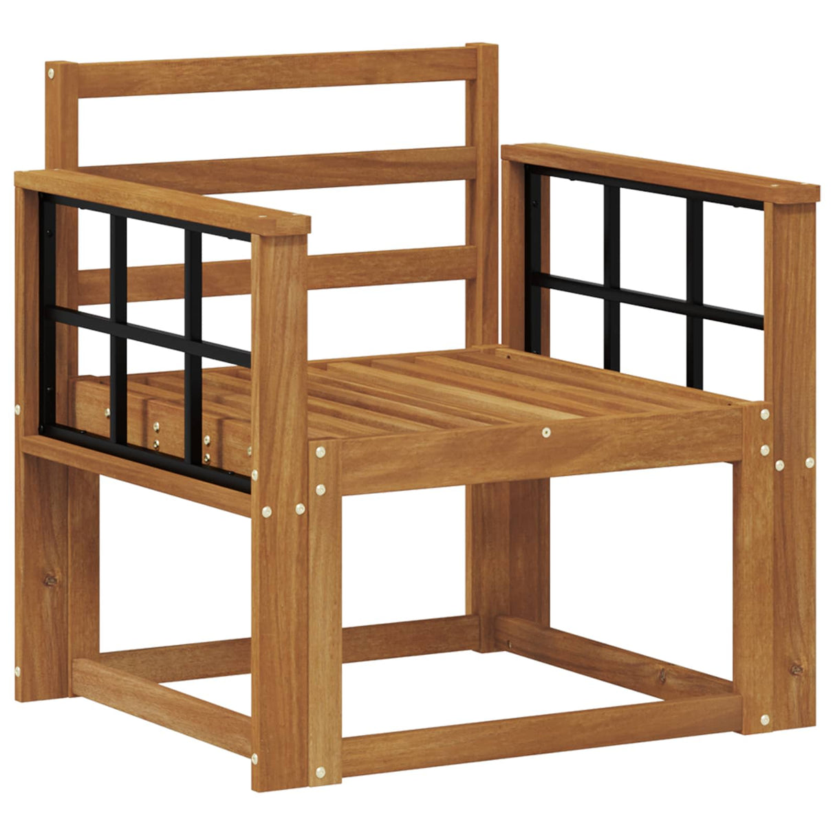 Outdoor Sofa Set Solid Acacia Wood Natural