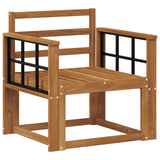 Outdoor Sofa Set Solid Acacia Wood Natural