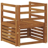 Outdoor Sofa Set Natural 67 x 63 x 73 cm Solid Acacia Wood