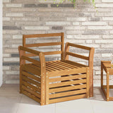 Outdoor Sofa Set Natural 75.5 x 63 x 73 cm Solid Acacia Wood