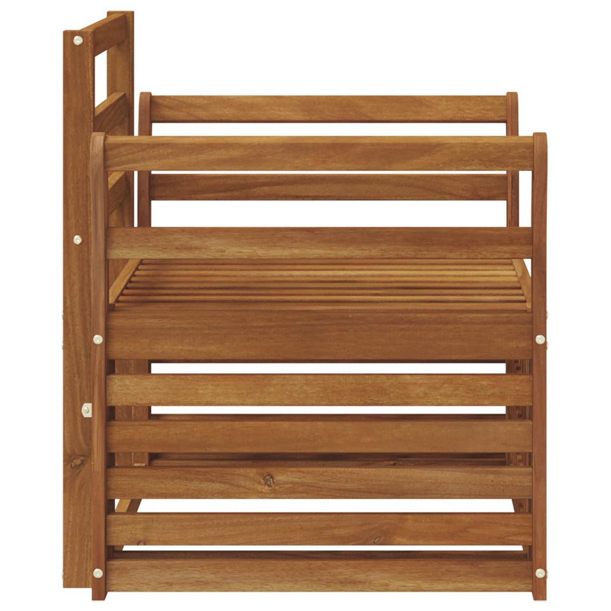 Outdoor Sofa Set Natural 75.5 x 63 x 73 cm Solid Acacia Wood