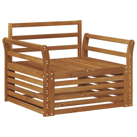 2 Piece Sofa with Armrests Natural