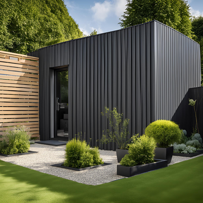 Slated Composite Cladding - Ash Grey