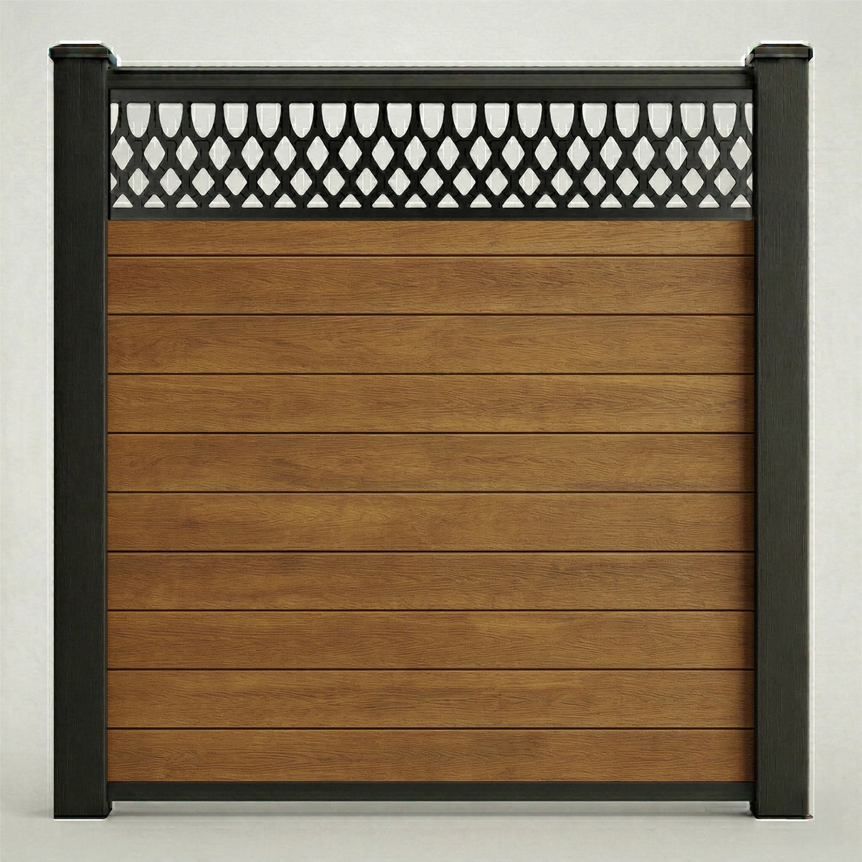 Decorative Screen Fencing Kit – Teak (6ft x 6ft | 1.8m x 1.8m)