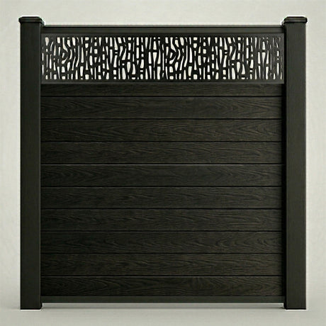 Decorative Screen Fencing Kit – Black (6ft x 6ft | 1.8m x 1.8m)