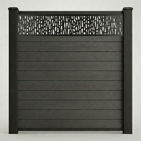Decorative Screen Fencing Kit – Anthracite (6ft x 6ft | 1.8m x 1.8m)