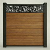 Decorative Screen Fencing Kit – Teak (6ft x 6ft | 1.8m x 1.8m)