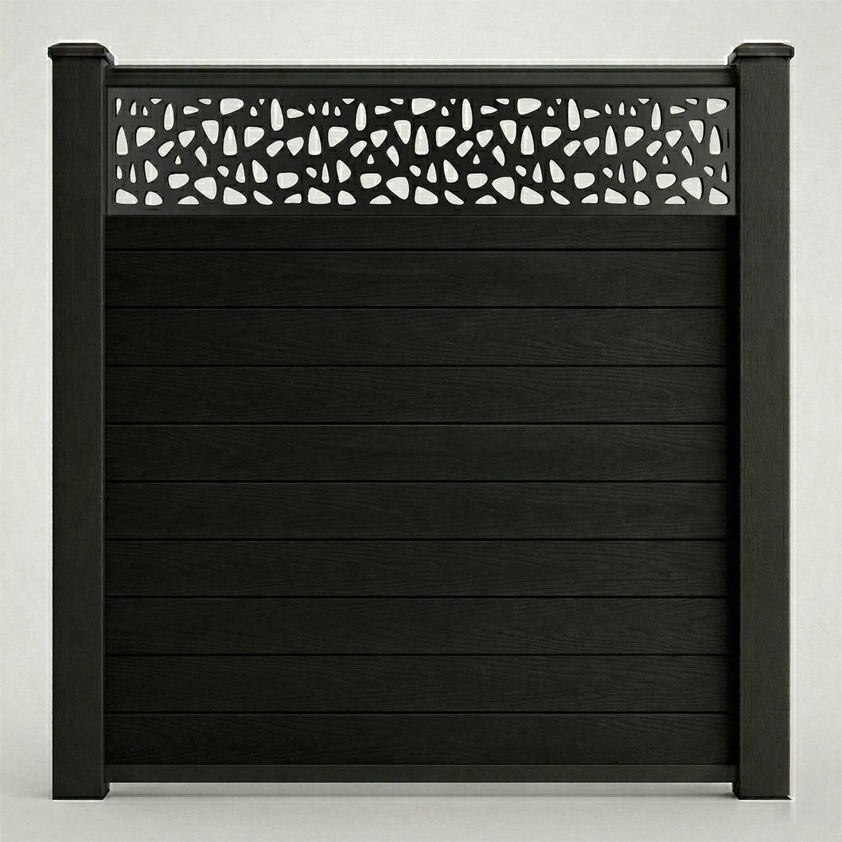 Decorative Screen Fencing Kit – Black (6ft x 6ft | 1.8m x 1.8m)
