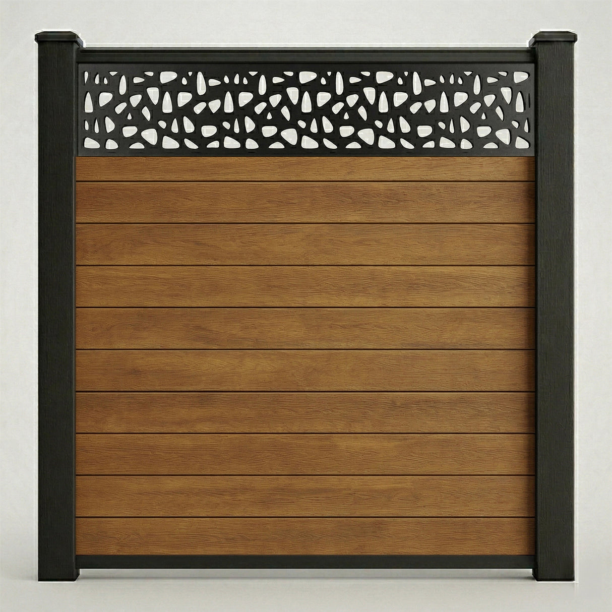Decorative Screen Fencing Kit – Teak (6ft x 6ft | 1.8m x 1.8m)