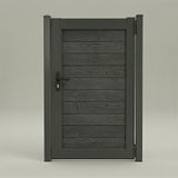 Aluminum Composite Framed Woodgrain Gate with Lock and Handle (900mm x 1800mm)