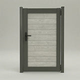 Aluminum Composite Framed Woodgrain Gate with Lock and Handle (900mm x 1800mm)