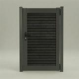 Aluminum Composite Framed Slatted Gate with Lock and Handle (900mm x 1800mm)