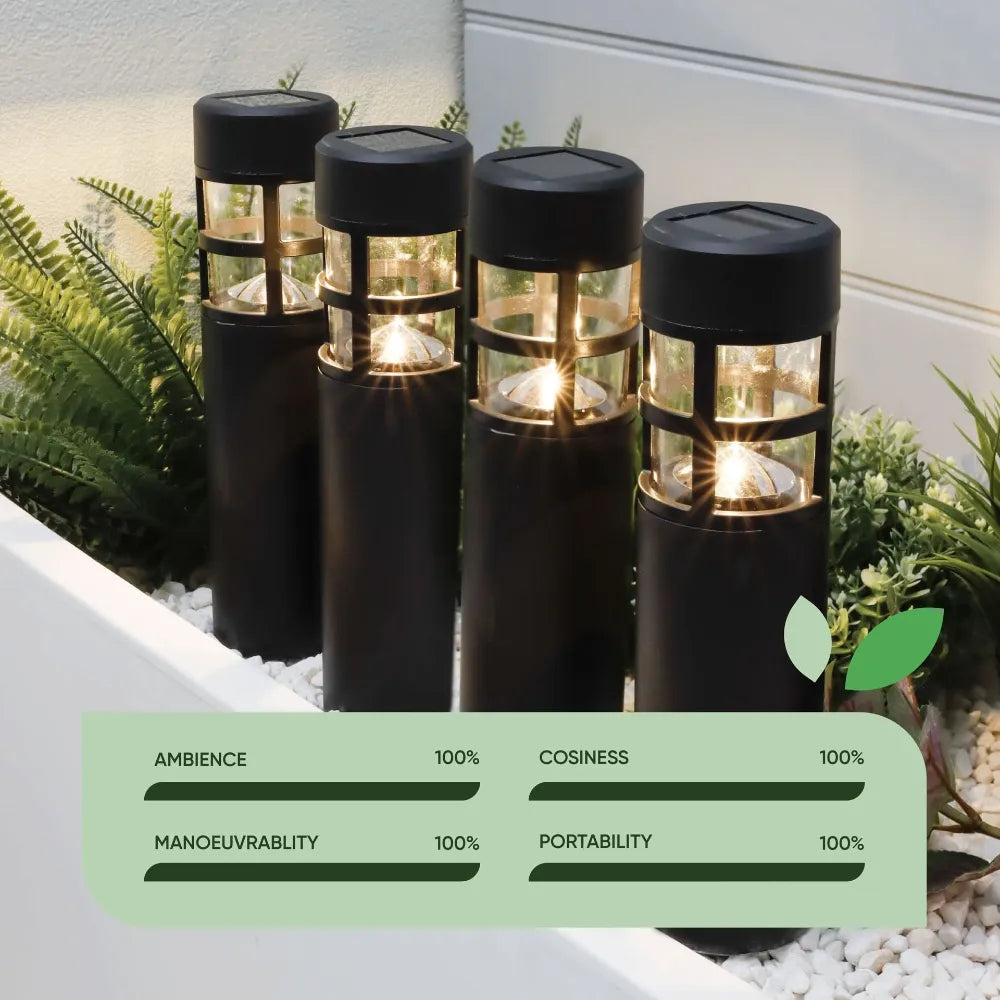 Solar Pillar Stake Lights