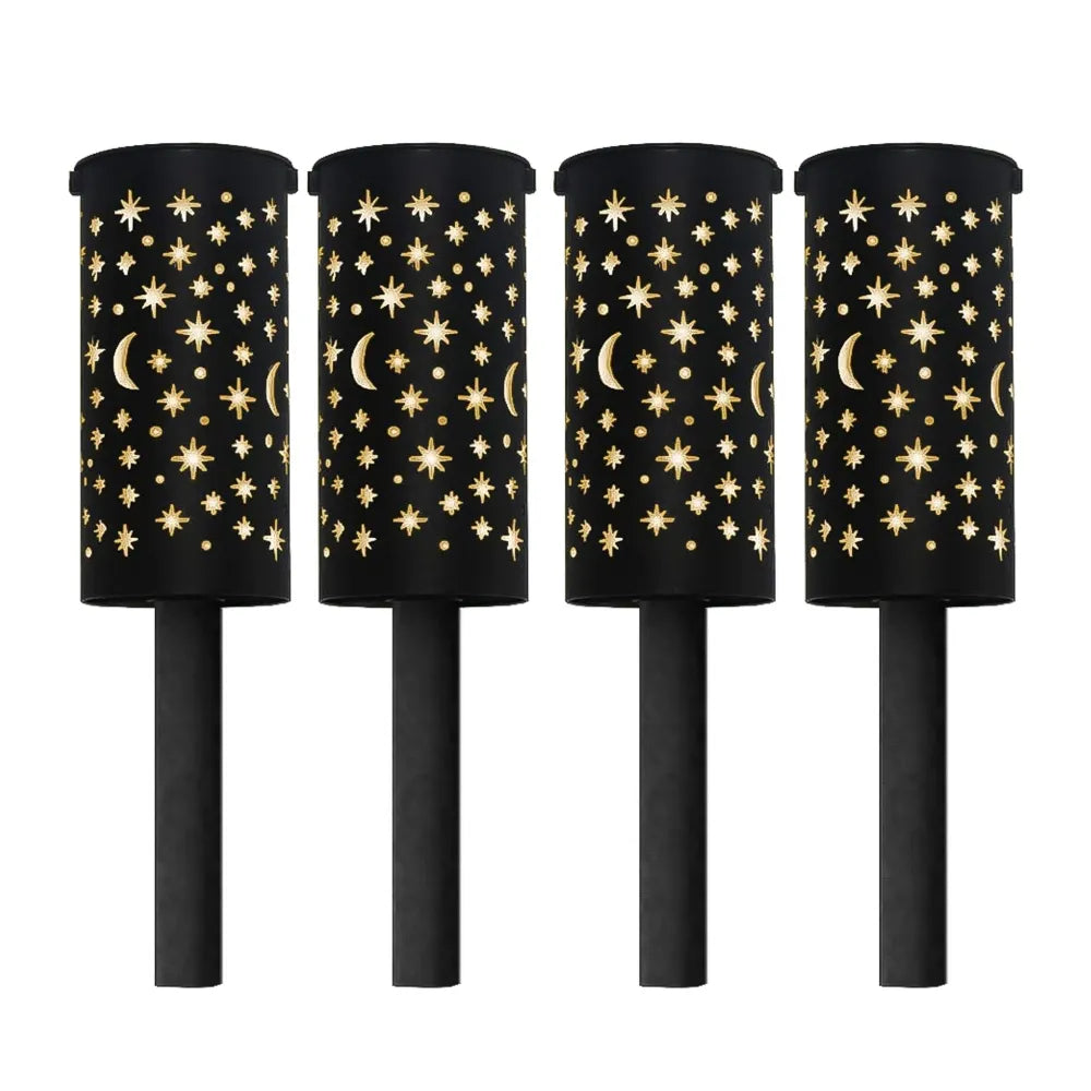 Solar Night Sky Lantern Stake Lights (Pack of 4)