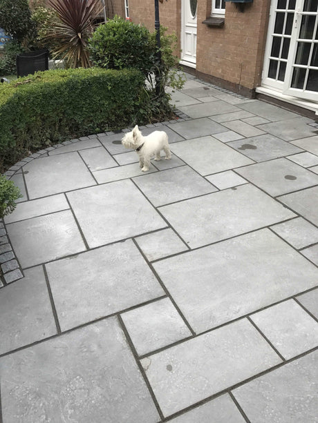 Premium Sandstone Paving Slab Pallet - Gunmetal Grey