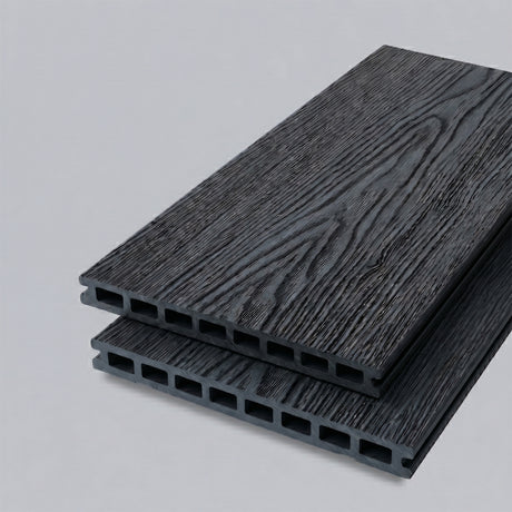 3.6m Enhanced Woodgrain Wide Decking Board - Anthracite
