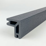 2.2m Composite Decking Bullnose Edge Trim - Anthracite