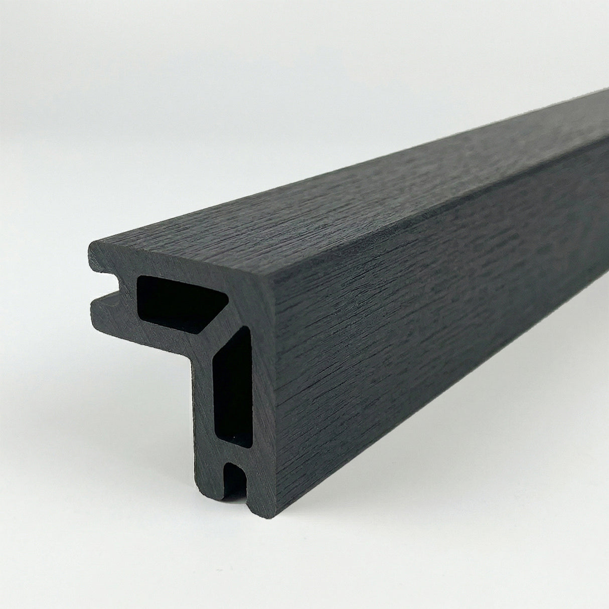 2.2m Composite Decking Bullnose Edge Trim - Black