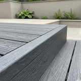 2.2m Composite Decking Bullnose Edge Trim - Anthracite