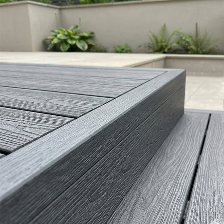2.2m Composite Decking Bullnose Edge Trim - Anthracite