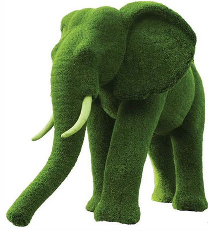 Premium Faux Topiary - Medium African Elephant