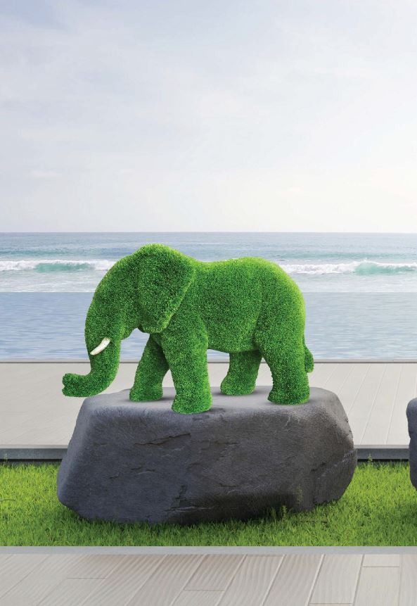 Premium Faux Topiary - Small/Baby African Elephant