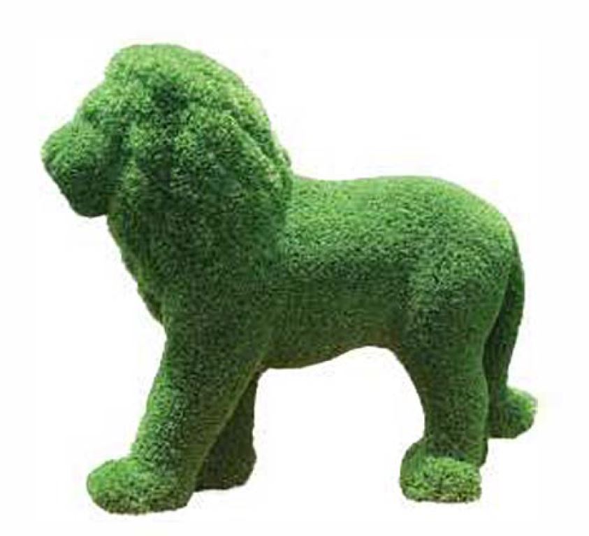 Premium Faux Topiary - Minatare Lion