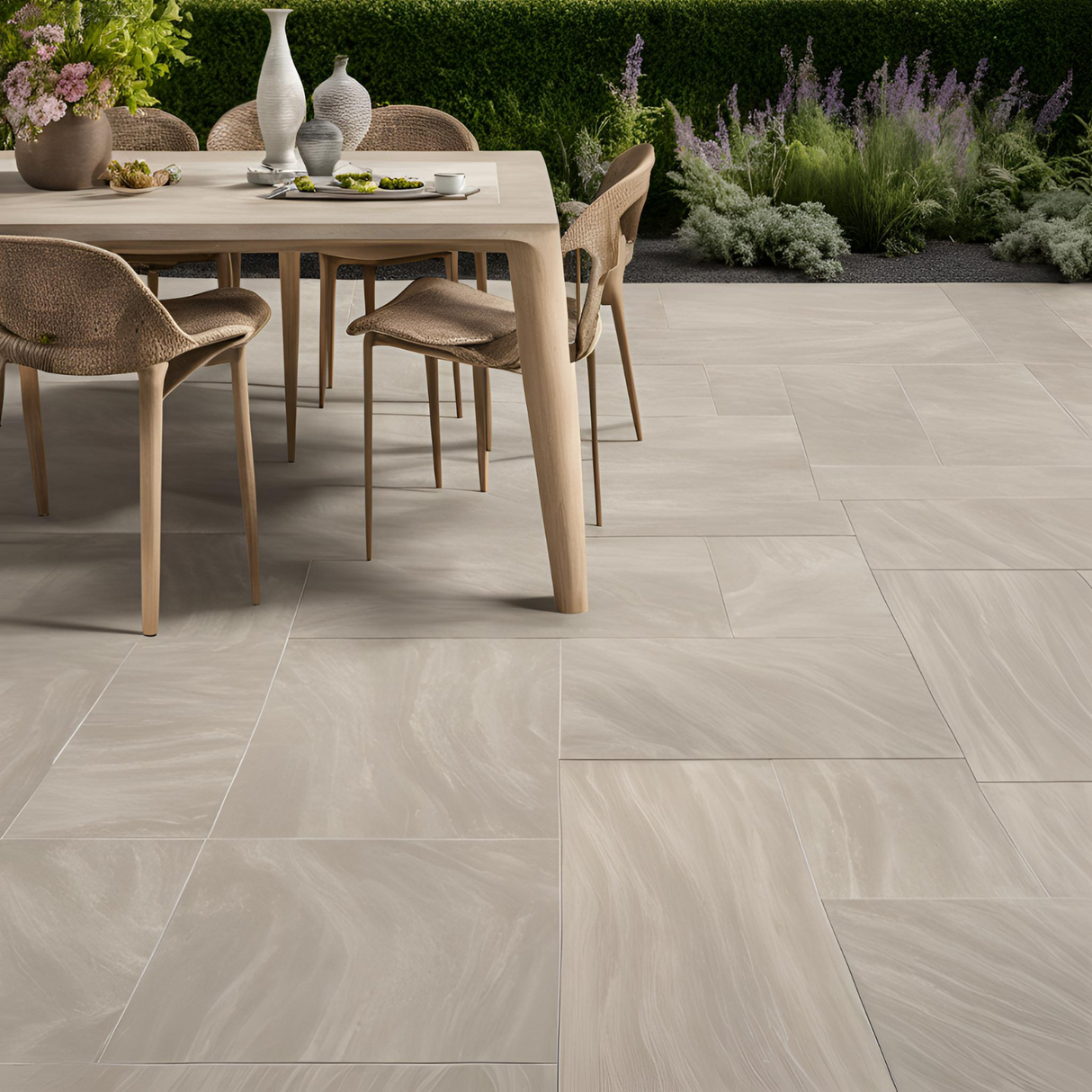 Porcelain Paving Slab Pallet - Fossilised Ash