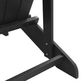 Adirondack Chair Black 74x82x91 cm HDPE