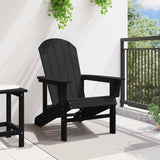 Adirondack Chair Black 74x82x91 cm HDPE
