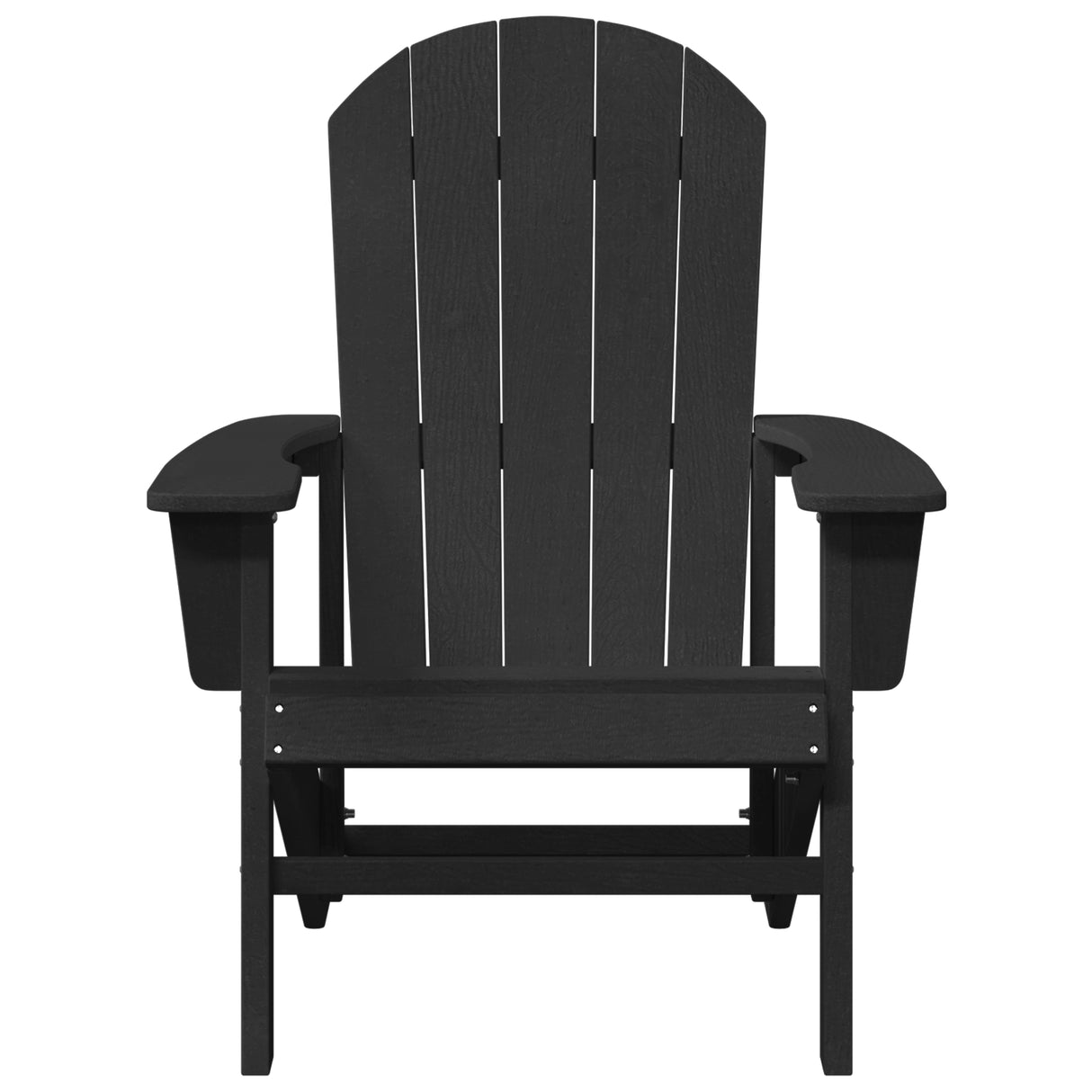 Adirondack Chair Black 74x82x91 cm HDPE